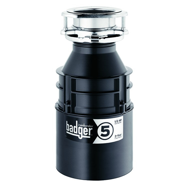 Badger 5 Compact 1/2 HP Continuous Feed Garbage Disposal | Frank