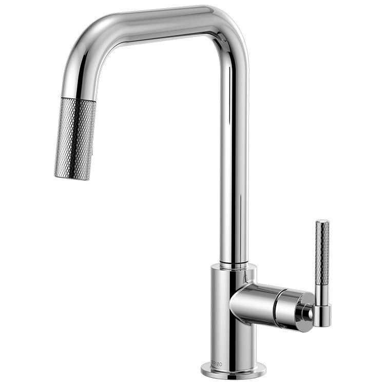 Litze Single Handle Pull Down Faucet with Square Spout/Knurled