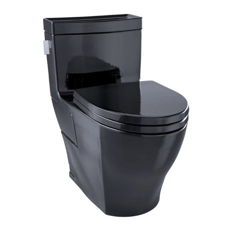 Toilet Legato 1 Piece Universal Height Washlet Ready Ebony