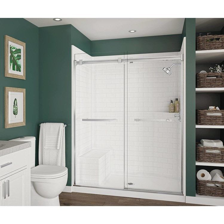 Shower Module 60 x 35 Inch AcrylX White 1 Piece Alcove