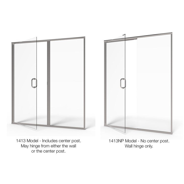 Basco 1413CLBN Infinity Shower Door Frank b Home