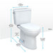 MS776124CSFG.10#01 Bathroom/Toilets Bidets & Bidet Seats/Two Piece Toilets
