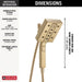 58473-CZ-PR Bathroom/Bathroom Tub & Shower Faucets/Showerhead & Handshower Combos