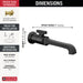 T3589LF-BLWL Bathroom/Bathroom Sink Faucets/Wall Mounted Sink Faucets