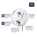 29423000 Bathroom/Bathroom Tub & Shower Faucets/Tub & Shower Diverters & Volume Controls