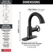 558HAR-BLPD-DST Bathroom/Bathroom Sink Faucets/Single Hole Sink Faucets