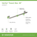 493TB18STN Bathroom/Bathroom Accessories/Towel Bars