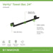 493TB24MB Bathroom/Bathroom Accessories/Towel Bars