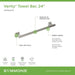 493TB24STN Bathroom/Bathroom Accessories/Towel Bars