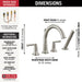 T4735-SS Bathroom/Bathroom Tub & Shower Faucets/Roman Tub Faucets
