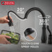 978-BLWE-DST Kitchen/Kitchen Faucets/Pull Down Spray Faucets