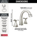 357756SSPDPRDST Bathroom/Bathroom Sink Faucets/Widespread Sink Faucets