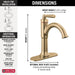 535-CZMPU-DST Bathroom/Bathroom Sink Faucets/Single Hole Sink Faucets