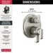 T27989-SS-PR Bathroom/Bathroom Tub & Shower Faucets/Tub & Shower Faucet Trim