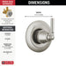 T11835-SS Bathroom/Bathroom Tub & Shower Faucets/Tub & Shower Diverters & Volume Controls