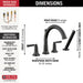 T4735-BL Bathroom/Bathroom Tub & Shower Faucets/Roman Tub Faucets