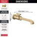 T3589LF-CZ-PR-WL Bathroom/Bathroom Sink Faucets/Wall Mounted Sink Faucets