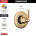 T11835-CZ Bathroom/Bathroom Tub & Shower Faucets/Tub & Shower Diverters & Volume Controls