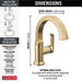 588SH-CZ-PR-DST Bathroom/Bathroom Sink Faucets/Single Hole Sink Faucets
