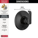T11889-BL Bathroom/Bathroom Tub & Shower Faucets/Tub & Shower Diverters & Volume Controls