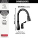 978-BL-DST Kitchen/Kitchen Faucets/Pull Down Spray Faucets