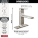 537-SSMPU-DST Bathroom/Bathroom Sink Faucets/Single Hole Sink Faucets