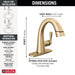 577-CZPD-PR-DST Bathroom/Bathroom Sink Faucets/Single Hole Sink Faucets