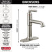 536-SSMPU-DST Bathroom/Bathroom Sink Faucets/Single Hole Sink Faucets