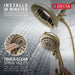 58569-CZ-PR25-PK Bathroom/Bathroom Tub & Shower Faucets/Showerhead & Handshower Combos