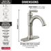 535-SSMPU-DST Bathroom/Bathroom Sink Faucets/Single Hole Sink Faucets