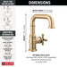 587SH-CZ-PR-DST Bathroom/Bathroom Sink Faucets/Single Hole Sink Faucets