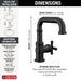 587SH-BL-DST Bathroom/Bathroom Sink Faucets/Single Hole Sink Faucets