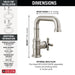 587SH-SS-PR-DST Bathroom/Bathroom Sink Faucets/Single Hole Sink Faucets