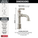 684-SS-PR-DST Bathroom/Bathroom Sink Faucets/Single Hole Sink Faucets