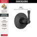 T11884-BL Bathroom/Bathroom Tub & Shower Faucets/Tub & Shower Diverters & Volume Controls