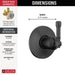 T11984-BL Bathroom/Bathroom Tub & Shower Faucets/Tub & Shower Diverters & Volume Controls
