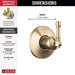 T11984-CZ-PR Bathroom/Bathroom Tub & Shower Faucets/Tub & Shower Diverters & Volume Controls