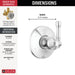 T11984-PR Bathroom/Bathroom Tub & Shower Faucets/Tub & Shower Diverters & Volume Controls