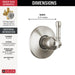 T11984-SS-PR Bathroom/Bathroom Tub & Shower Faucets/Tub & Shower Diverters & Volume Controls