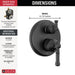 T24984-BL Bathroom/Bathroom Tub & Shower Faucets/Shower Only Faucet Trim