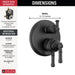 T27984-BL Bathroom/Bathroom Tub & Shower Faucets/Shower Only Faucet Trim