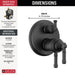 T27T884-BL Bathroom/Bathroom Tub & Shower Faucets/Shower Only Faucet Trim