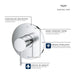 14214000 Bathroom/Bathroom Tub & Shower Faucets/Shower Only Faucet Trim