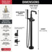 T4784-BLLHP-FL Bathroom/Bathroom Tub & Shower Faucets/Tub Fillers