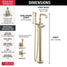 T4784-CZ-PR-LHP-FL Bathroom/Bathroom Tub & Shower Faucets/Tub Fillers