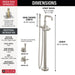 T4784-SS-PR-LHP-FL Bathroom/Bathroom Tub & Shower Faucets/Tub Fillers