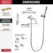 T5784-PR-LHP-WL Bathroom/Bathroom Tub & Shower Faucets/Tub Fillers