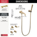 T5784-CZ-PR-LHP-WL Bathroom/Bathroom Tub & Shower Faucets/Tub Fillers