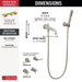 T5784-SS-PR-LHP-WL Bathroom/Bathroom Tub & Shower Faucets/Tub Fillers