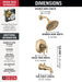 T17484-CZ-PR Bathroom/Bathroom Tub & Shower Faucets/Tub & Shower Faucet Trim
